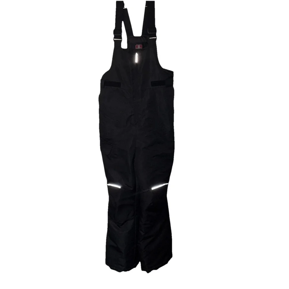 Swiss Tech Ski Pants Kids 8 Black Excellent Youth Winter Performance Gear